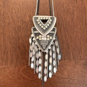 Art deco fringe charm 18 inch length